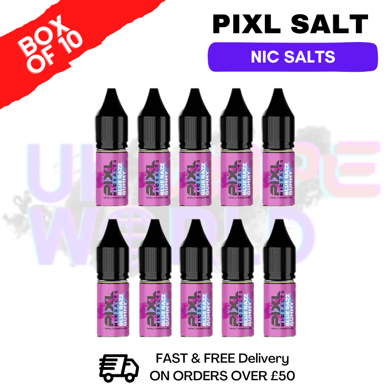Blue Razz Gummy Pixl Nic Salt Box Of 10