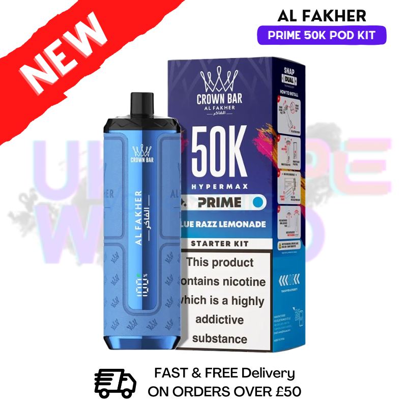 Al Fakher 50K HyperMax Prefilled Pod Kit - 2 For 25 Al Fakher 50K HyperMax Prefilled Pod Kit - 2 For 25