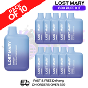 Blue Razz Lemonade Lost Mary 600 Puff Bars Pack Of 10 - ukvapeworld
