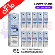 Shop Blue Razz Lemonade Lost Vape Nic Salt Box Of 10 - £17.99 - UK Vape World