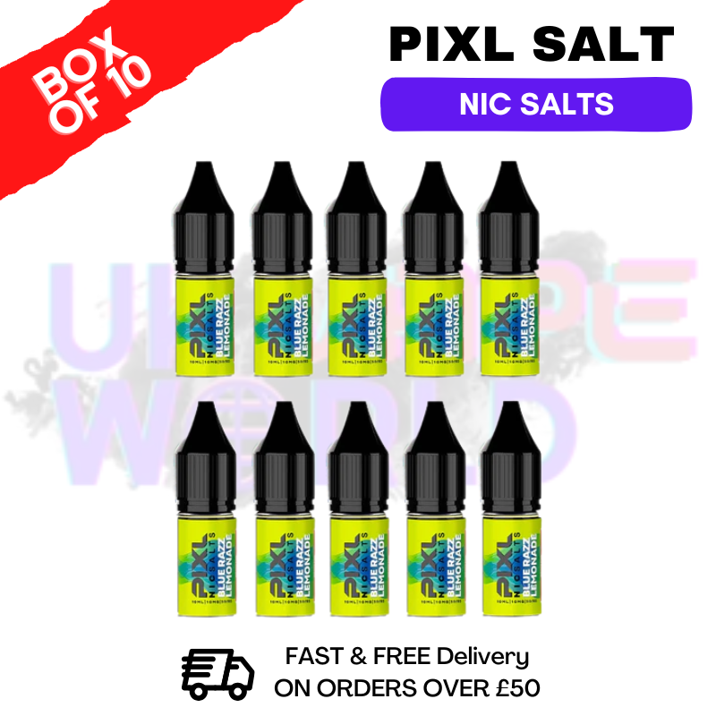 Blue Razz Lemonade Pixl Nic Salt Box Of 10