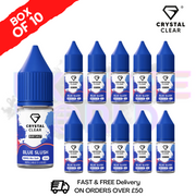 Blue Slush Crystal Clear Nic Salt Box Of 10 - Only £17.99 - ukvapeworld