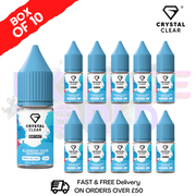 Blue Sour Raspberry Crystal Clear Nic Salt Box Of 10 - Only £17.99 - ukvapeworld