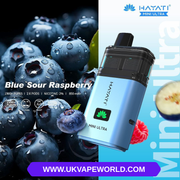 Shop Blue Sour Raspberry Hayati Mini Ultra 1500 Puff Twist Bar - UK Vape World