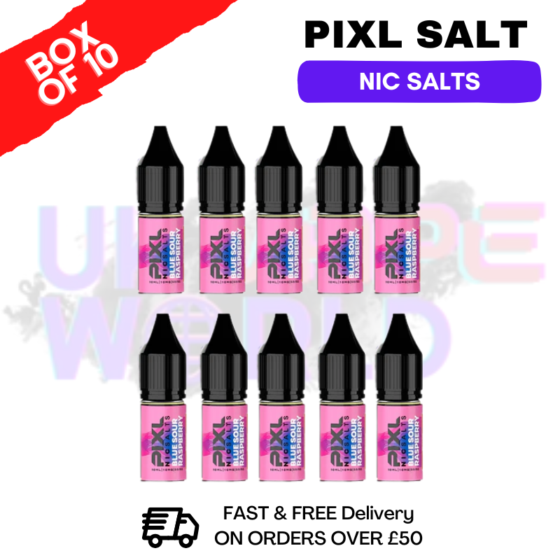 Blue Sour Raspberry Pixl Nic Salt Box Of 10