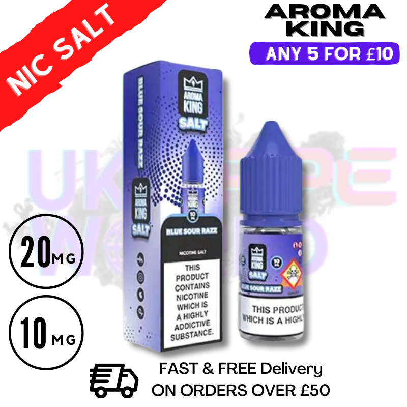 Shop Blue Sour Razz - Aroma King Nic Salt - UK Vape World