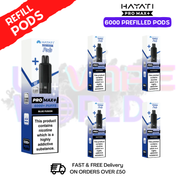 Blue Fusion Hayati ProMax 6K Replacement Pods Box Of 5 - UK Vapeworld