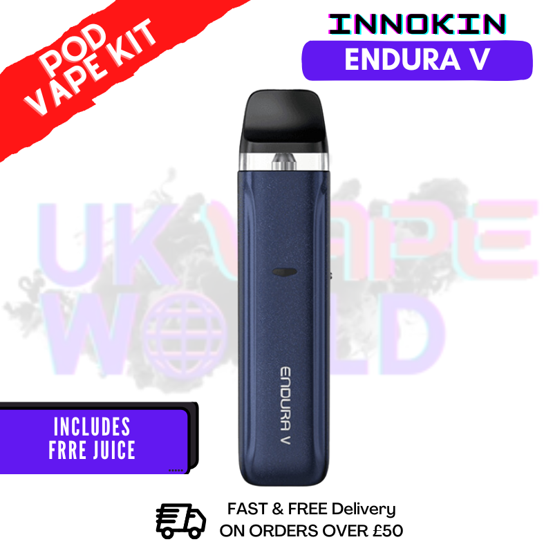 Blue Innokin Endura V Pod Kit + Free 2x Salt