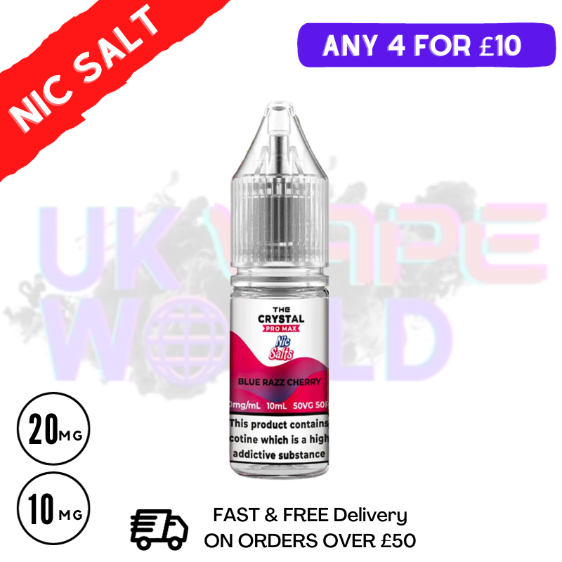 Blue Razz Cherry Nic Salt E-Liquid Hayati Crystal Pro Max - UK Vape World