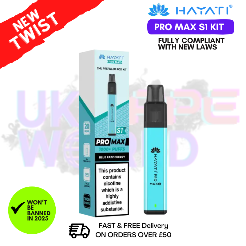 Blue Razz Cherry Hayati Pro Max S1 Prefilled Pod Kit - UK Vapeworld