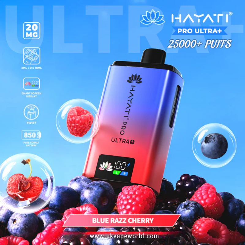 Blue Razz Cherry Hayati Pro Ultra Plus 25000 Prefilled Pod Kit