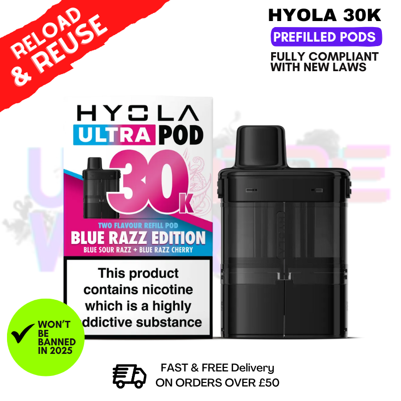Blue Razz Edition Hyola 30K Replacement Pods