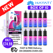 Shop Blue Razz Gummy Bear Hayati Twist 5000 Puff 5K Box Of 10 - UK Vape World