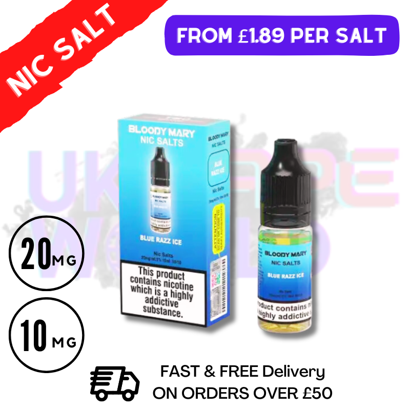 Blue Razz ICE - Bloody Mary 10ML Nic Salt