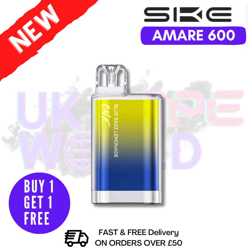 Shop SKE Amare Crystal One Blue Razz Lemonade Disposable - UK Vape World