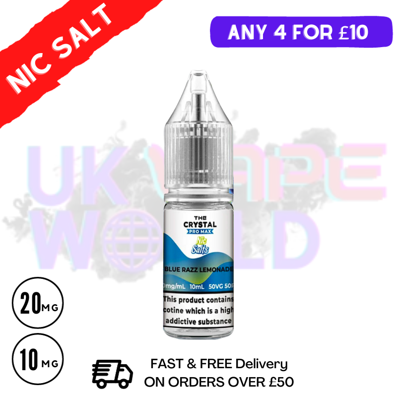 Blue Razz Lemonade Nic Salt E-Liquid Hayati Crystal Pro Max - UK Vape World