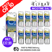 Shop Blue Razz Lemonade ElfLiq Nic Salt BOX OF 10 - ONLY £17.99 - UK Vape World
