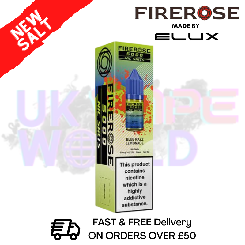 Blue Razz Lemonade Firerose 5000 10ML Nic Salt