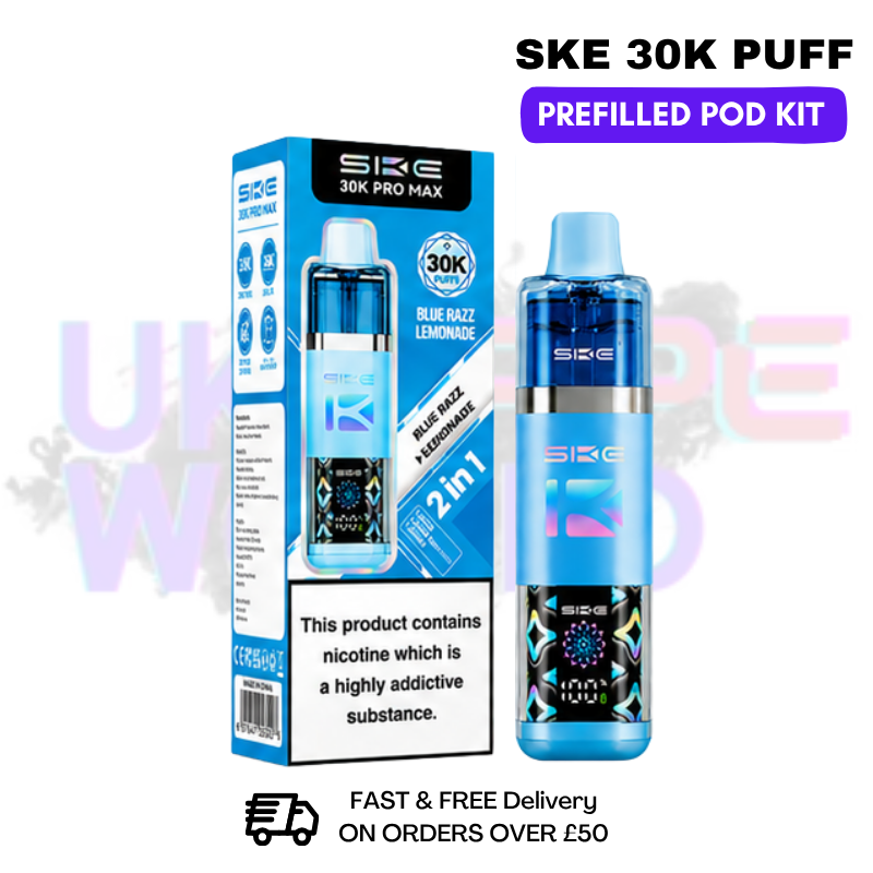 Blue Razz Lemonade SKE 30K Prefilled Kit - Any 2 For £20 - UK Vapeworld