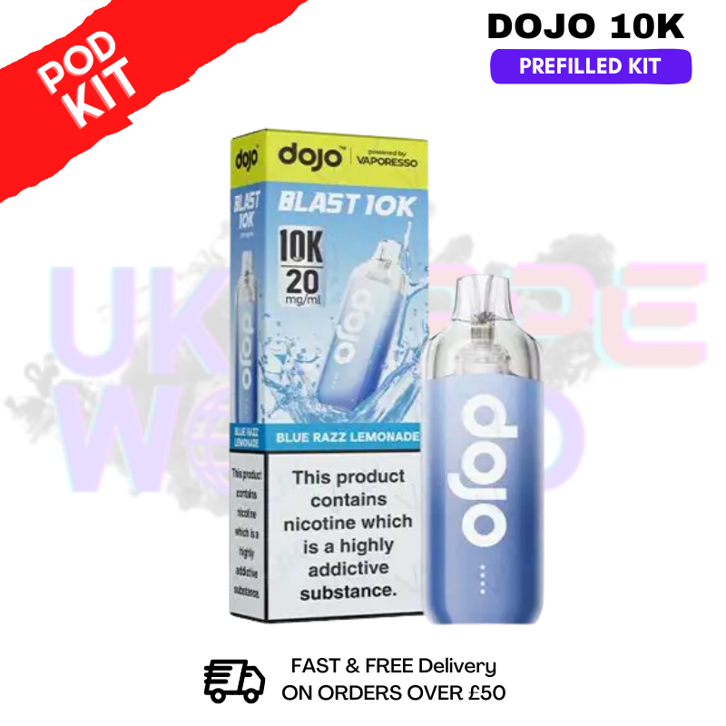 Blue Razz Lemonade Dojo Blast 10K Puff Prefilled Kit