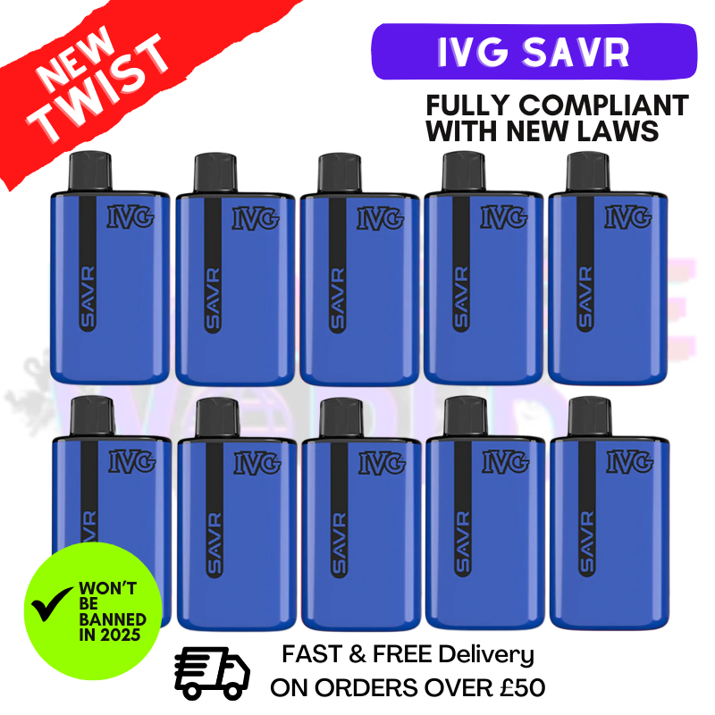 Blue Razz Lemonade IVG Savr 3K Puff Box Of 10
