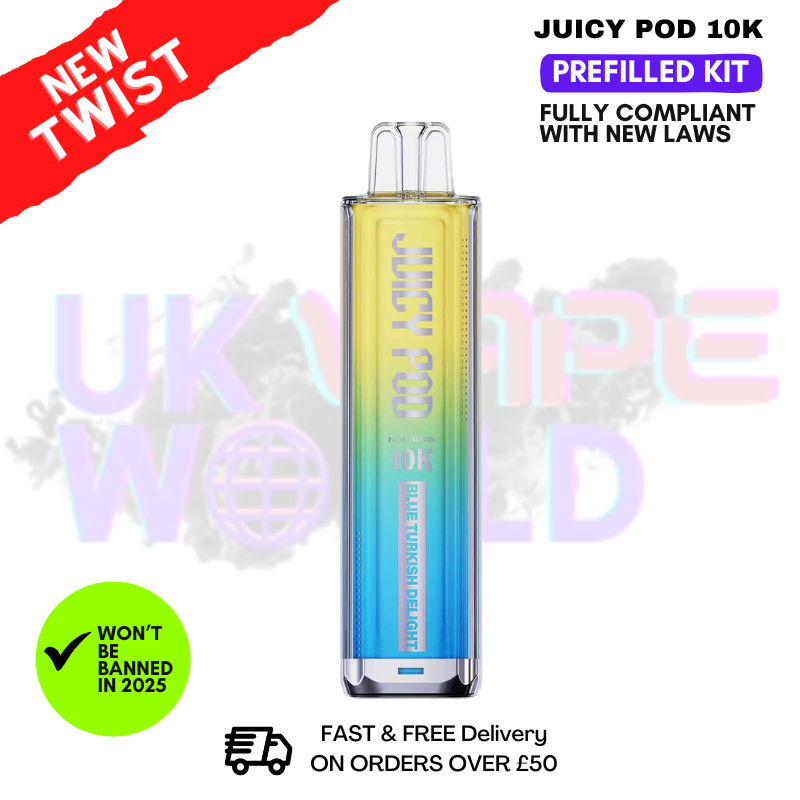 Shop Blue Razz Lemonade Juicy Pod 10K NovaMax Vape Kit - UK Vape World