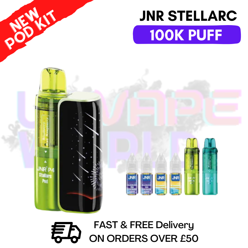 Blue Red Raspberry JNR 100K Puff Stellarc Pod Kit - ukvapeworld