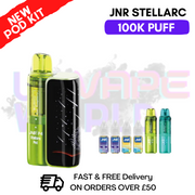 Blue Red Raspberry JNR 100K Puff Stellarc Pod Kit - ukvapeworld