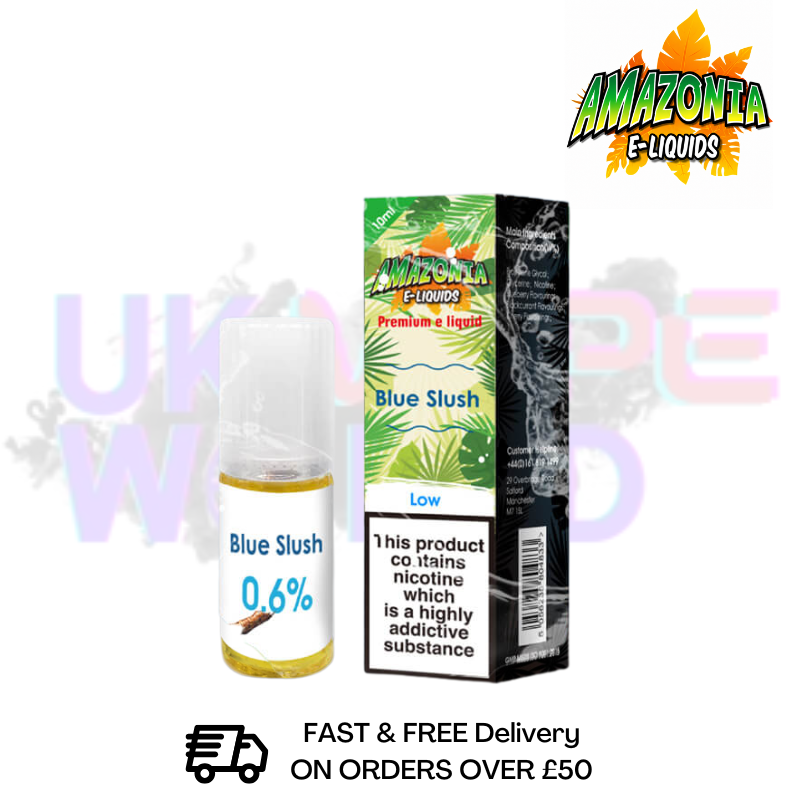 Amazonia 10ml Blue Slush Eliquid Only £2.99 (PCS) - UK Vapeworld