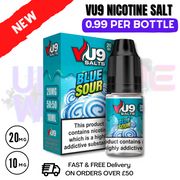 Blue Sour Pod Nic Salt 10ml Nicotine E Juice by VU9 - UK Vape World