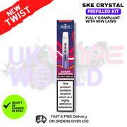 Blue Sour Raspberry SKE CRYSTAL Bar Pro 600 Puff Prefilled Pod Kit
