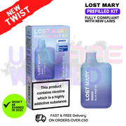 Shop Blue Razz ICE Lost Mary BM600 Prefilled Pod Kit - UK Vape World