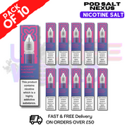 Shop Blue Black Lemonade Pod Salt Nexus Nic Salt Box Of 10