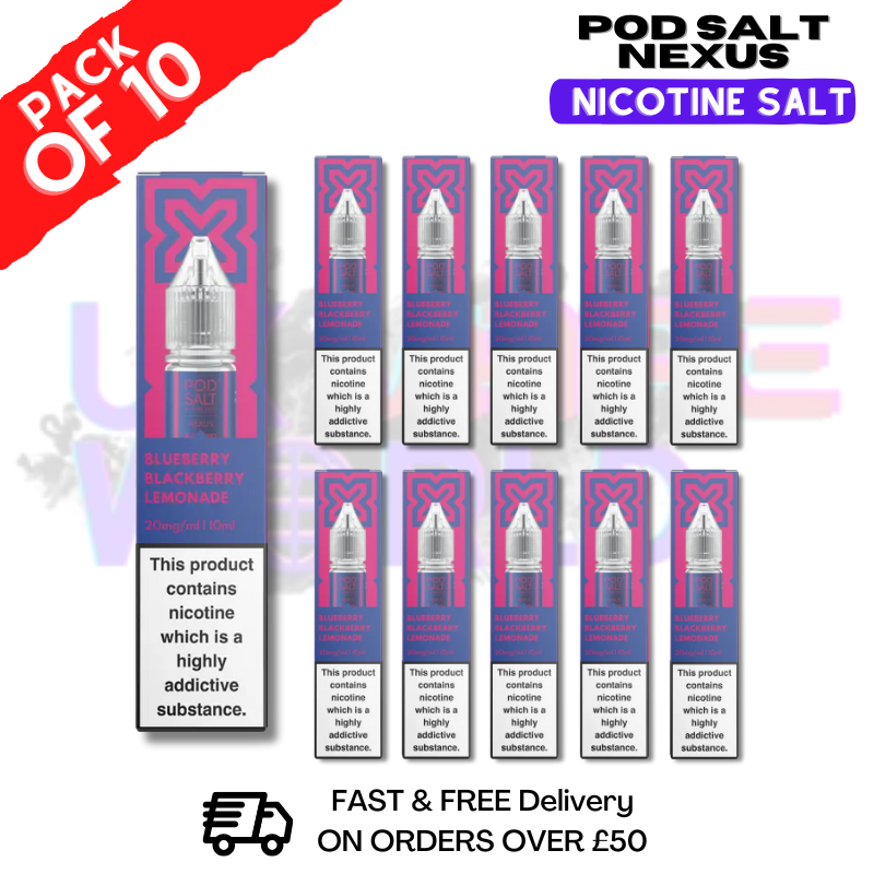 Shop Blue Black Lemonade Pod Salt Nexus Nic Salt Box Of 10