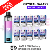Blueberry Cherry Cranberry Crystal Galaxy Focus 6K Kits Box Of 10 - ukvapeworld