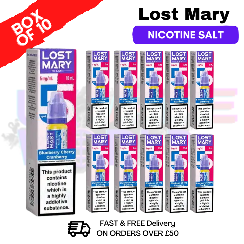 Blueberry Cherry Cranberry Lost Mary Nic Salt BOX OF 10 - ukvapeworld