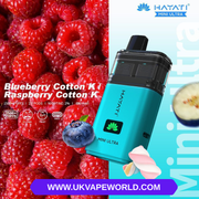 Shop Blueberry Cotton K Hayati Mini Ultra 1200 Puff Twist Prefilled Pod Kit - UK Vape World
