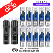 Elf Bar 600 Puff Blueberry Cranberry Cherry Replacement Pods Box of 10- ukvapeworld
