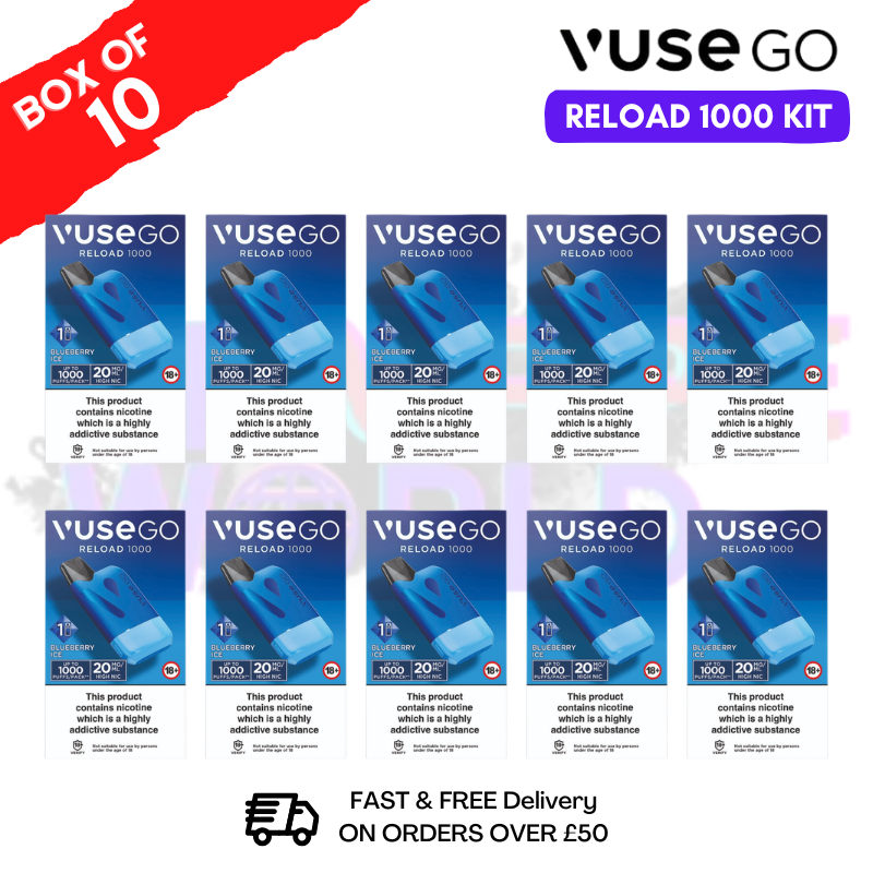 vuse blueberry pods Ice Go Reload 1000 Prefilled Pod Kit Box of 10 Vuse Alto Skin Template subs Flavor:Sour Watermelon Drop