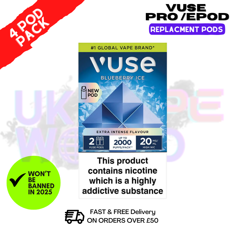 Blueberry ICE Vuse Pro Replacement Pod EPod