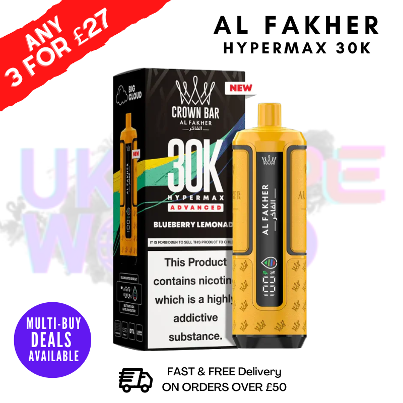 Blueberry Lemonade Al Fakher 30K HyperMax Pod Kit - ukvapeworld