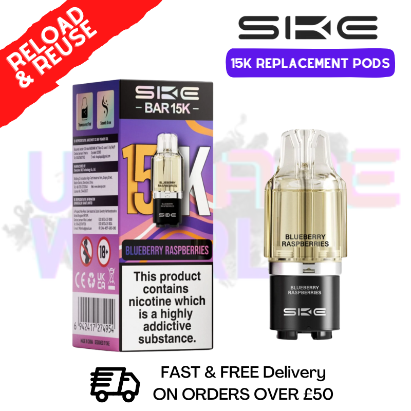 Blueberry Raspberries SKE 15K Replacement POD - £6.99 - ukvapeworld