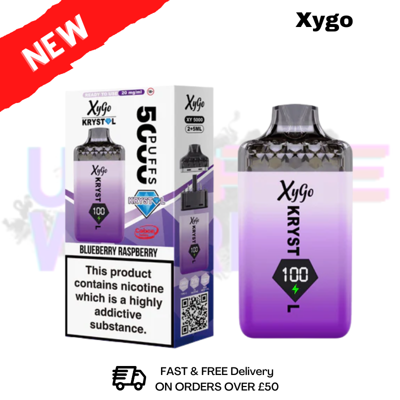 Blueberry Raspberry Xygo Krystal 5000 Pod Kit - Only £6.39 - ukvapeworld