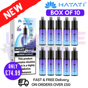 Shop Blueberry Raspberry Hayati Twist 5000 Puff 5K Box Of 10 - UK Vape World