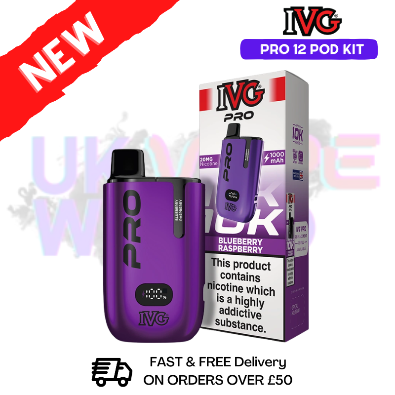 Blueberry Raspberry IVG Pro12 Prefilled Pod Kit