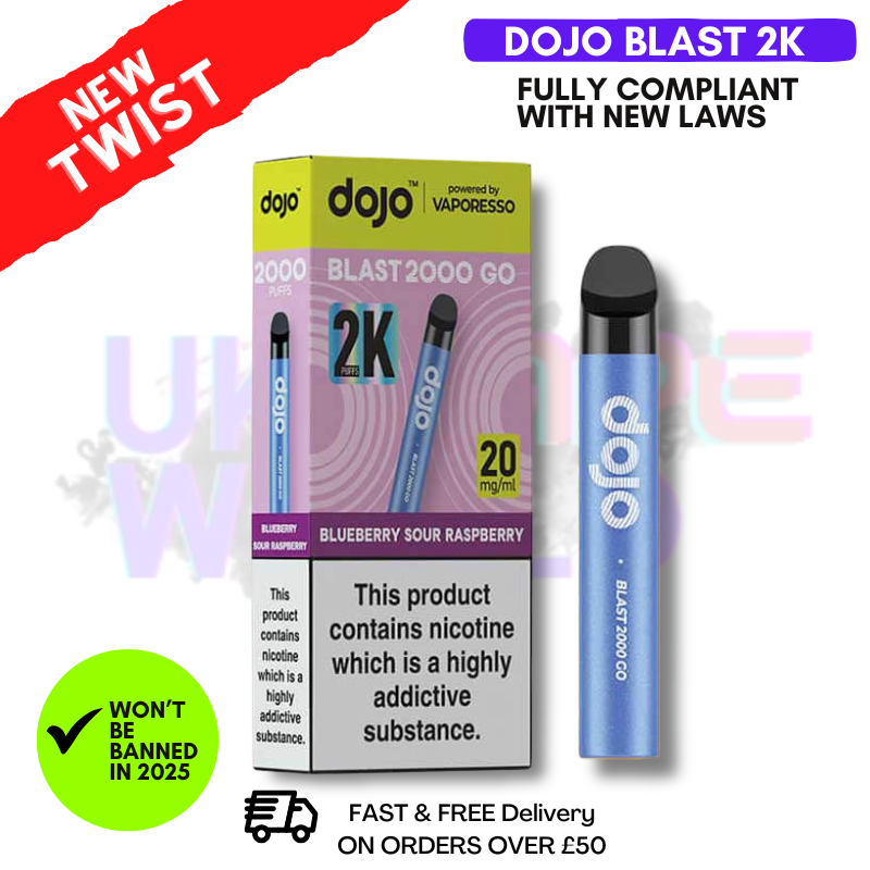Blueberry Sour Raspberry Dojo Blast 2000 2K Puff Kit-ukvapeworld