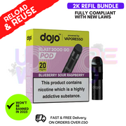 Blueberry Sour Raspberry Dojo Blast 2000 2K Puff REPLACEMENT POD