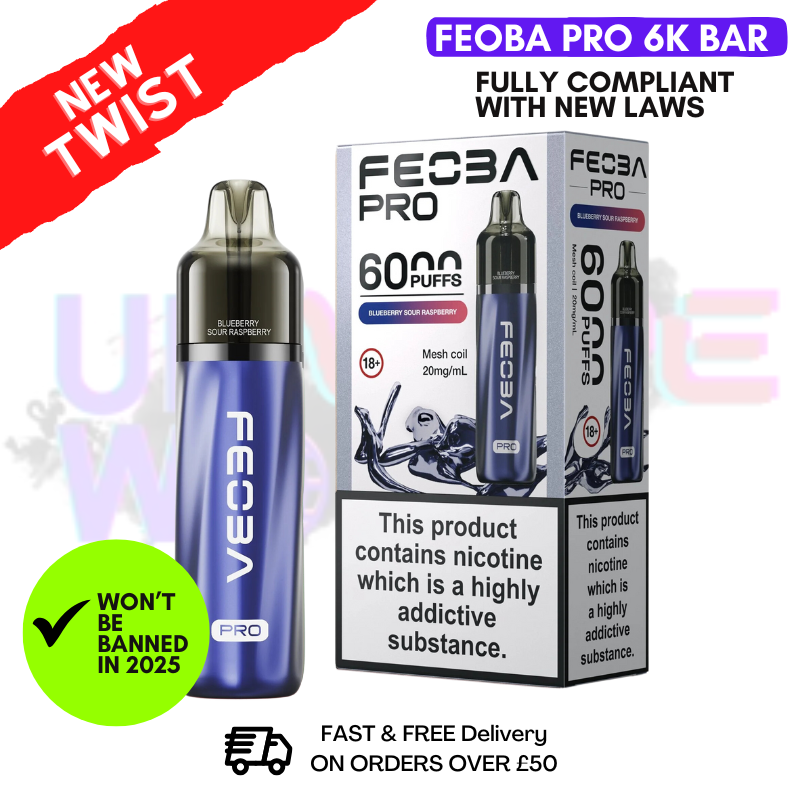 Shop Blueberry Sour Raspberry Feoba Pro 6000 6K Puff Pod Kit - UK Vape World