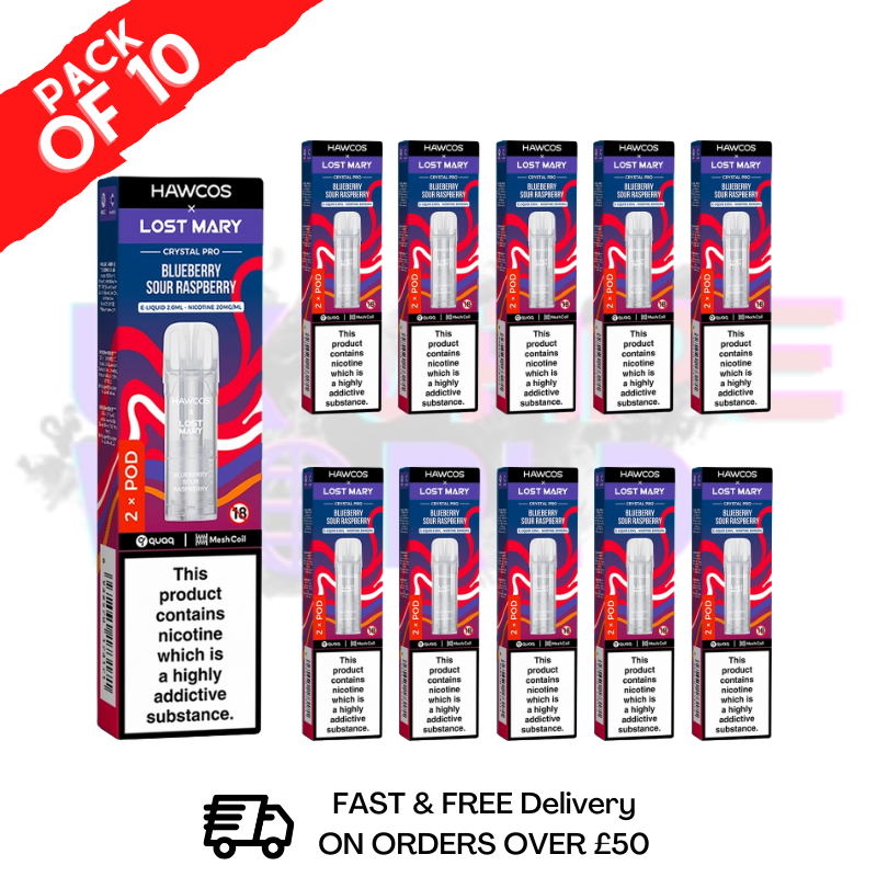 shop Blueberry Sour Raspberry Lost Mary Crystal Replacement Pods Box of 10 - ukvapeworld
