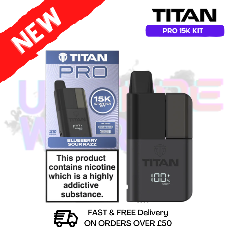 Blueberry Sour Razz Titan Pro 15K Pod Kit - ukvapeworld